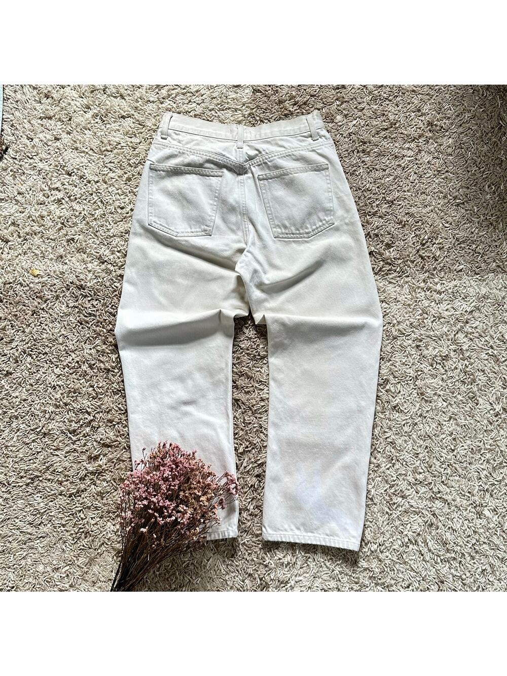 Uniqlo U Christophe Lemaire White Denim Jeans Japanese Women’s 26x32